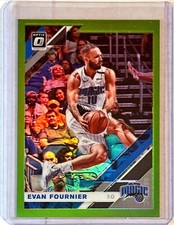 2019-20 Panini Donruss Optic Lime Green Prizm Evan Fournier #15 95/149 Magic