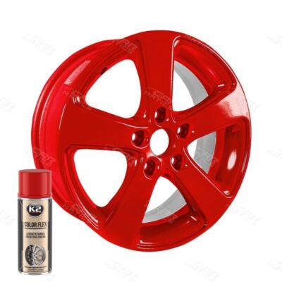 x K2 COLOR FLEX RED PLASTIC PEELABLE RUBBER SKIN SPRAY PAINT