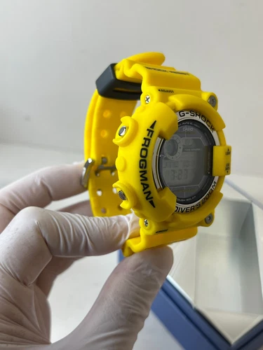 CASIO G-SHOCK GF-8250-9JF Yellow Rubber Solar Digital Watch FROGMAN Unused Japan - Picture 9 of 24