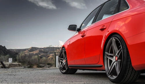 MINIGONNE LATERALI AUDI A5 COUPE SPORTBACK SLINE S5 RS5 ABS NERO LUCIDO - Immagine 4 di 4