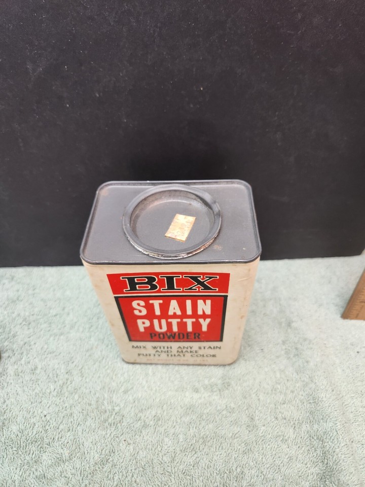 Bix Stain Putty Powder 16 oz Can Vintage Advertising Collectibles 90