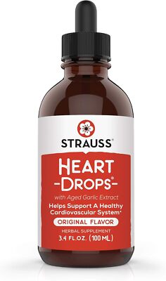 Strauss Naturals Heartdrops, Suplementos Herbales Para El Corazon Con Muerdag...