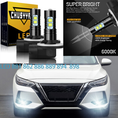 2 pcs 881 862 50W COB Chip on Board high power LED fog light Super White