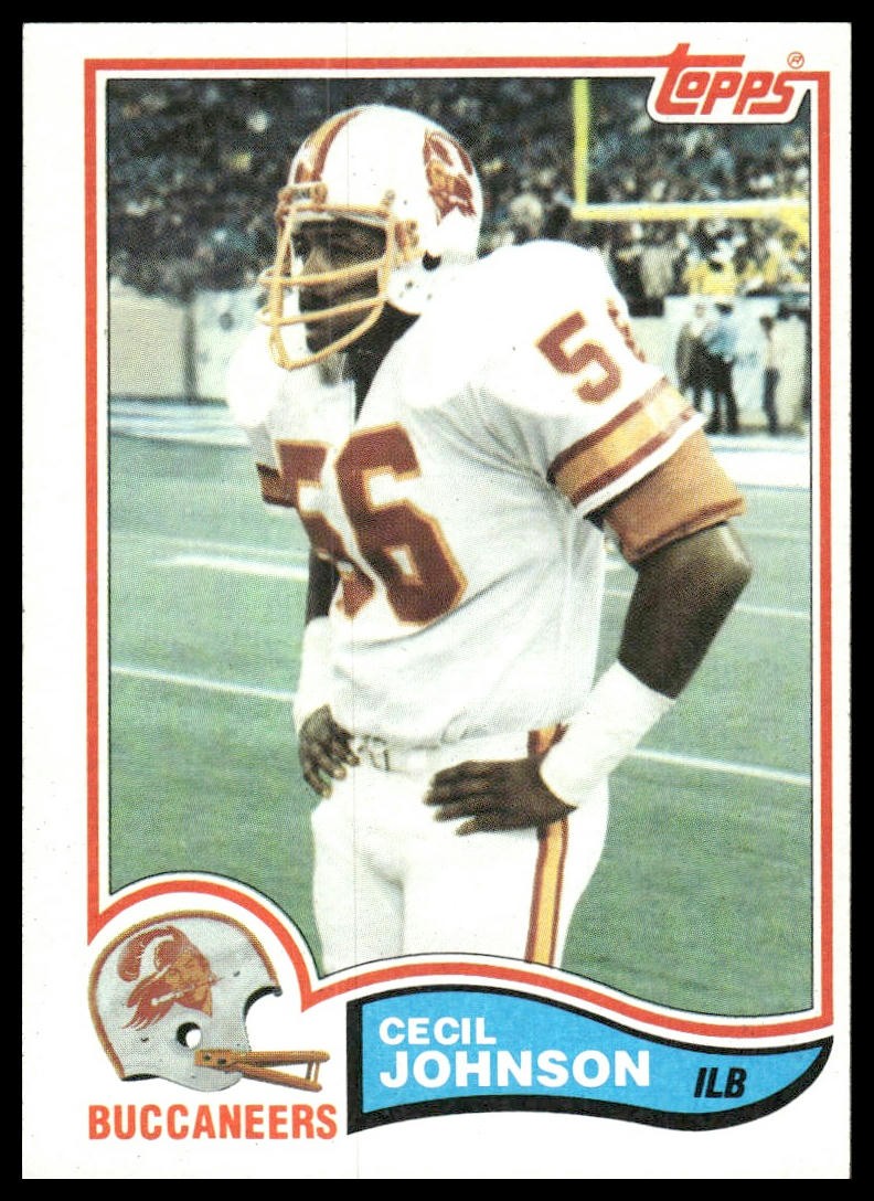 Cecil Johnson RC 1982 Topps #503 Tampa Bay Buccaneers