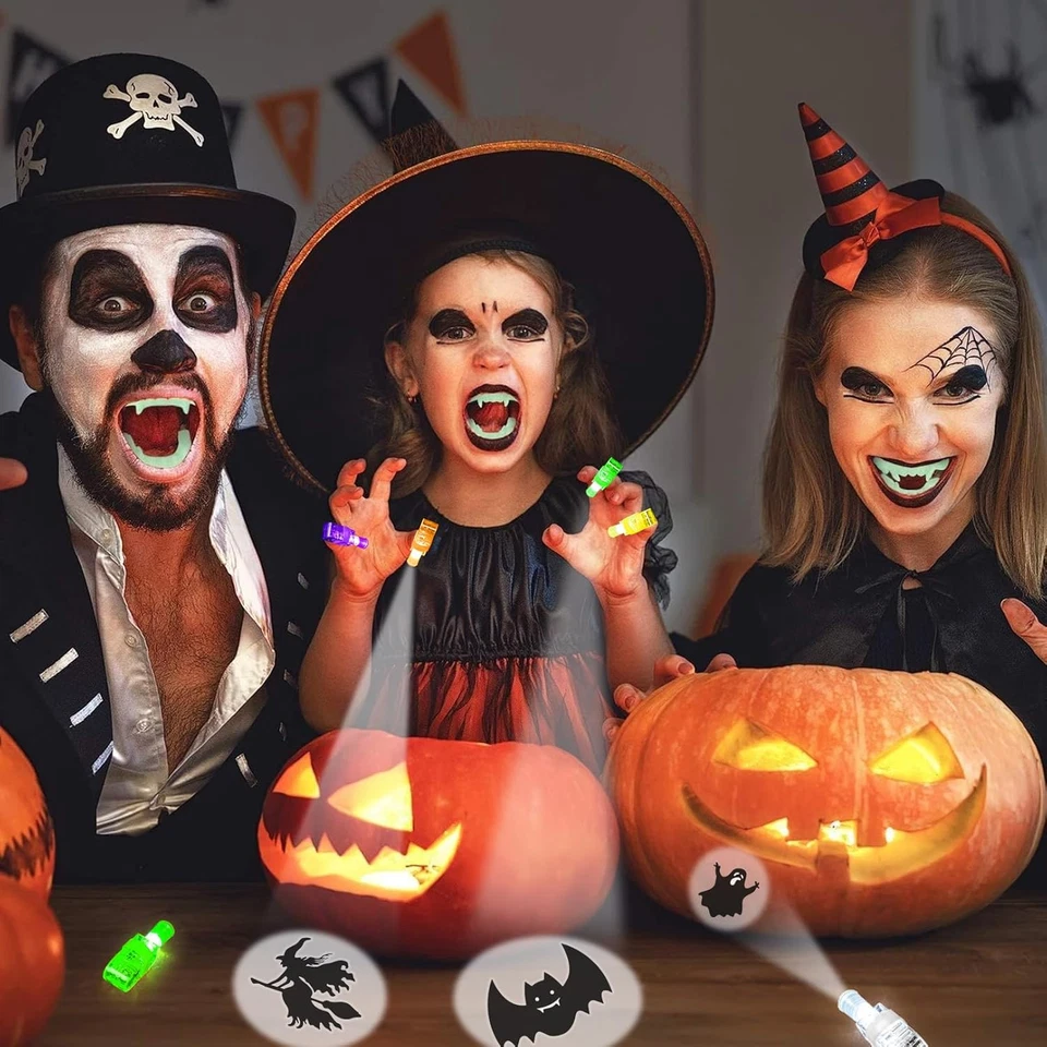 Favores de fiesta de Halloween para niños, 36 piezas luces de dedo iluminadas Halloween Goodie B Foto 4 de 4