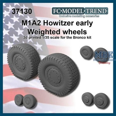 FC MODEL TREND FCMT37130 M1A2 Howitzer early weighted wheels