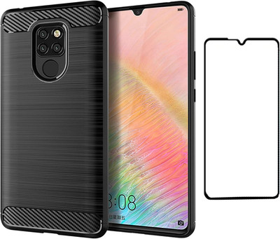 Compatible with Huawei Mate 20 X 5G Case and Tempered Glass Screen Protector Cov
