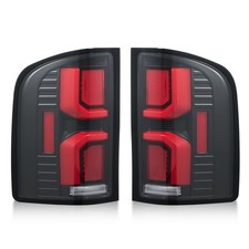 Red LED Tail Lights For 2007-2014 Chevy Silve...