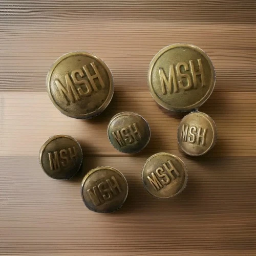 Antique Civil War Vets Michigan Soldiers Hospital  Button Lot