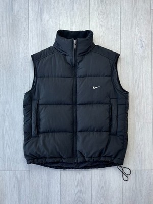 Vintage Nike Puffer Vest Down 90s Swoosh Logo Y2K ACG TNF Hype Men's Size M Dril