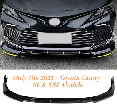 FOR TOYOTA 2021-2024 CAMRY SE XSE SPORT FRONT LIP SPLITTER BUMPER SPOILER KITS