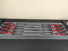 #bo456 Snap-on RED Instinct Soft Handled 8pc Cabinet Screwdriver Set SGDXL80B