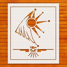 Native Sun Totem Stencil Template for DIY Wall Art  Crafts - StencilAir
