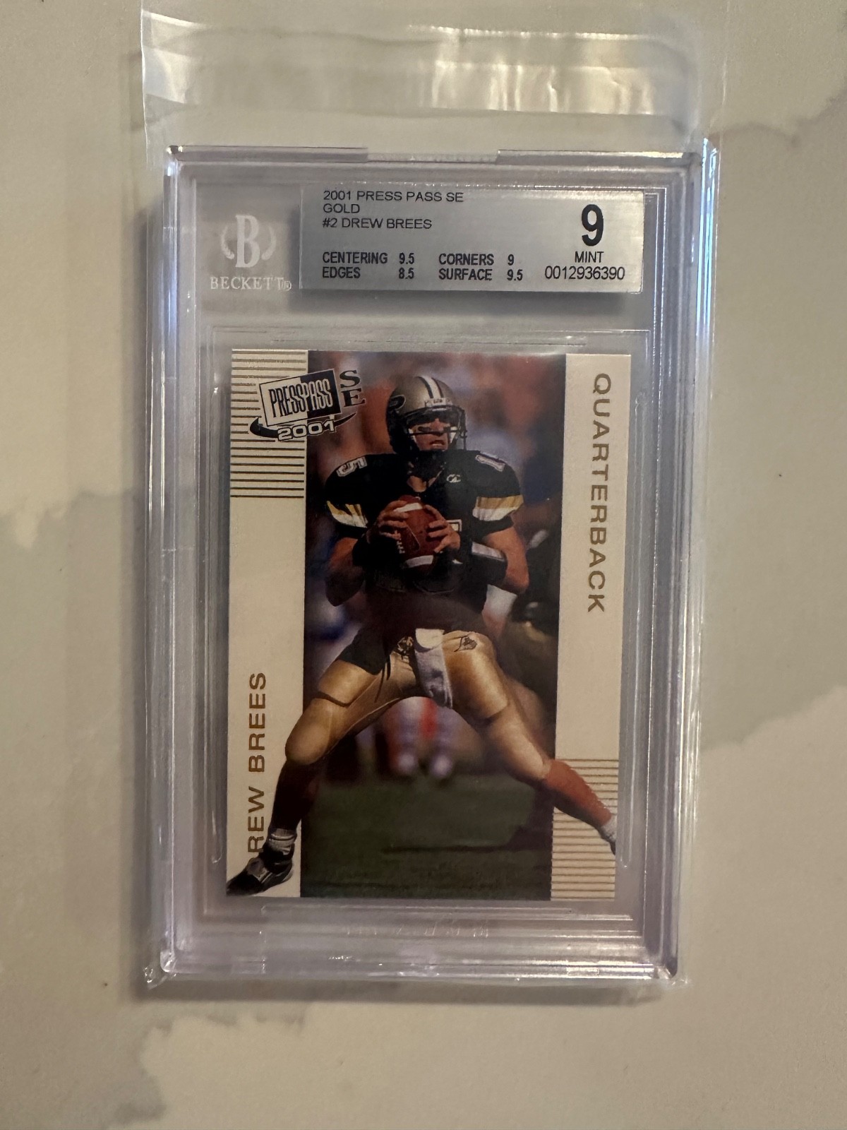2001 Press Pass SE - Drew Brees #2 Gold (RC)
