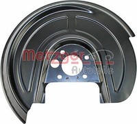 Metzger Spritzblech, Bremsscheibe Hinterachse Rechts U.A. FüR Seat, Skoda, VW