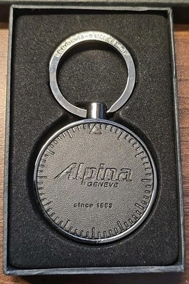 Schlüsselanhänger Schlüsselring Keychain - Vintage Souvenir Geschenk - Alpine Geneve Uhren