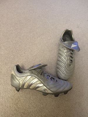 Adidas Predator Pulse 2 TRX FG Fußballschuhe Triple Silver / Grau UK 11 (2005)