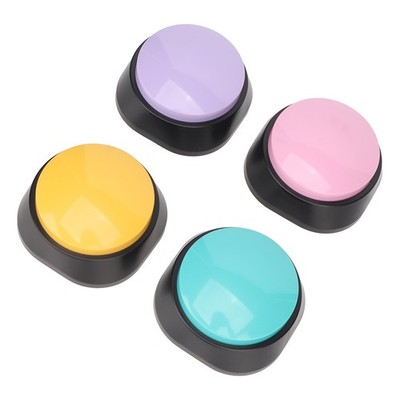 4x Dog Buttons 30 Second Record Clear Sound Pet Training Buzzer For Communic SAL