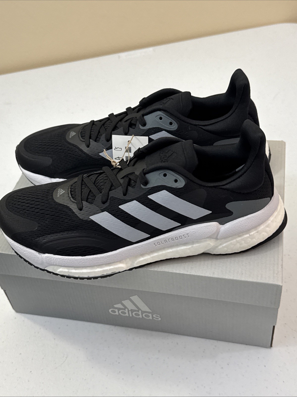 Size 7 - Adidas Solar Boost 3 Black Halo Silver thumbnail 3