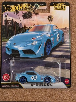 Hot Wheels Premium Boulevard 2021 Toyota GR Supra #155 Blue