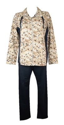 DYNAMIC F.LLI CAMPAGNOLO Damen-Sommeranzug, offene Jacke mit Reißverschluss, Hos