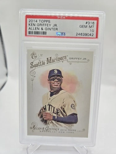 2014 TOPPS ALLEN & GINTER KEN GRIFFEY JR. MARINERS PSA 10 GEM MINT LOW POP
