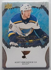 2021-22 Exquisite Collection Rookies Gold Scott Perunovich /99 Blues Mammoth