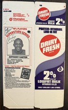 Anthony Carter Vikings 1986 Dairy Fresh NFL Players Milk Carton #14 Michigan