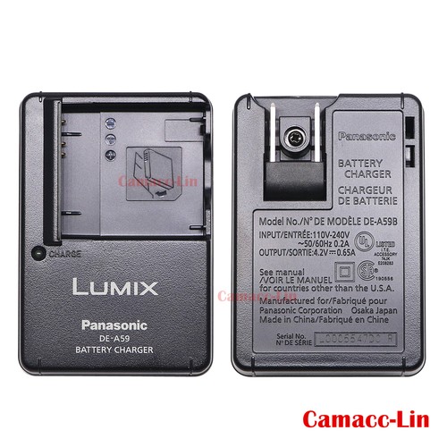 Chargeur Double PANASONIC LUMIX DMC-FS15 - Secteur + Voiture - Modèle DMW-BCF10E / CGA-S009 - Neuf
