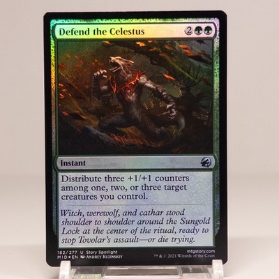 1x Defend the Celestus | FOIL | Innistrad Midnight Hunt | MTG Magic Cards