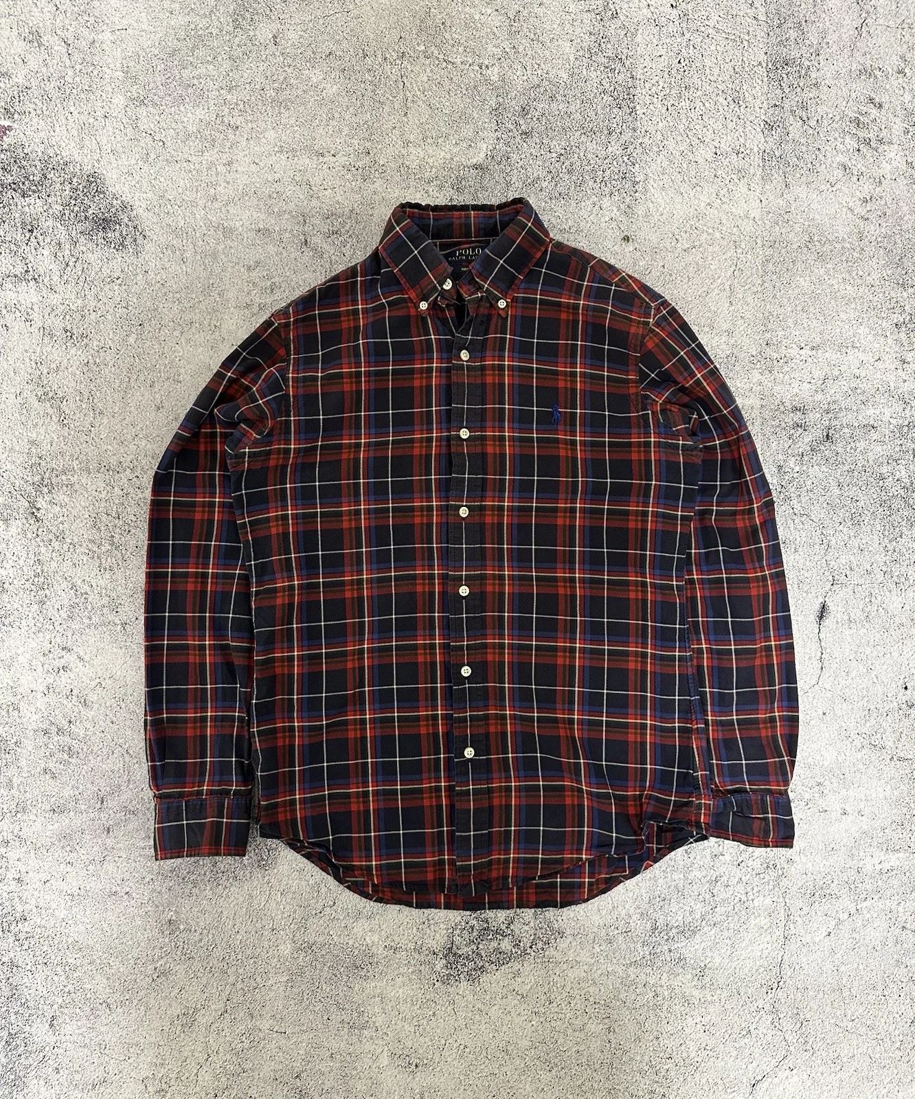 Men's Polo Ralph Lauren Tartan Button Shirt S Size Red
