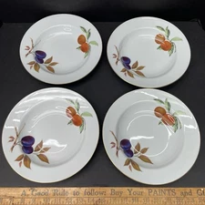 Royal Worcester Evesham Gold Set of 4 Large Rim Soup Bowls 9 inches Rimmed Lot