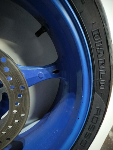 2006-2007 SUZUKI GSXR 600 750 OEM FRONT & REAR WHEEL SET STRAIGHT!! NEWER TIRES - Picture 14 of 24