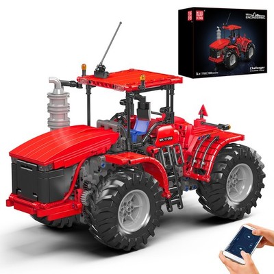 Mould King 17082 Remote Controlled Tractor Red Car Model Building Block Toy Gift
