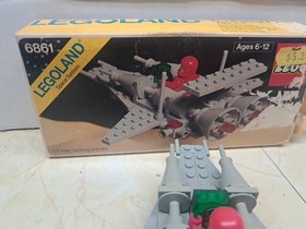 VTG Classic Space LEGO 6861 X1 Patrol Craft 100% Complete w/ Box-No Instructions