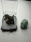 Natural Fluorite Cluster Thumbnail Mineral Specimen Namibia And Fluorite Skull — photo 1