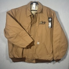Carhartt FR Jacket Men 3XL Tall Duck Arctic Quilt Lined Fire Resist Embroidered