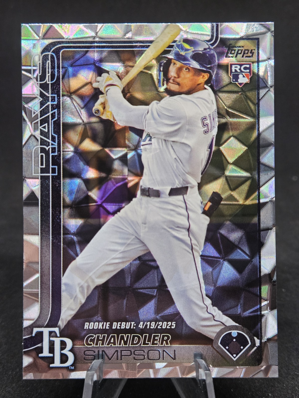 2025 Topps Update Chandler Simpson Rookie Debut RC Diamante #US349 Rays