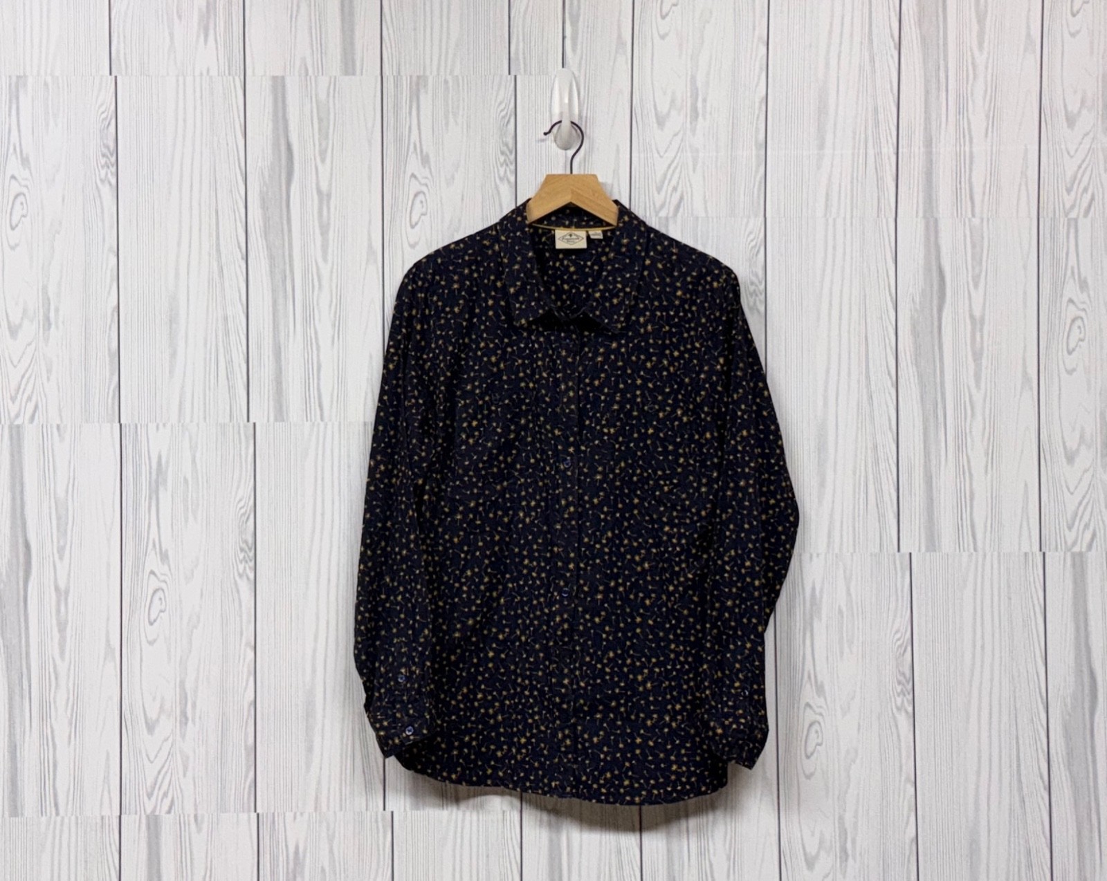 St Johns Bay shirt womens size 1x button up long sleeve patterned top
