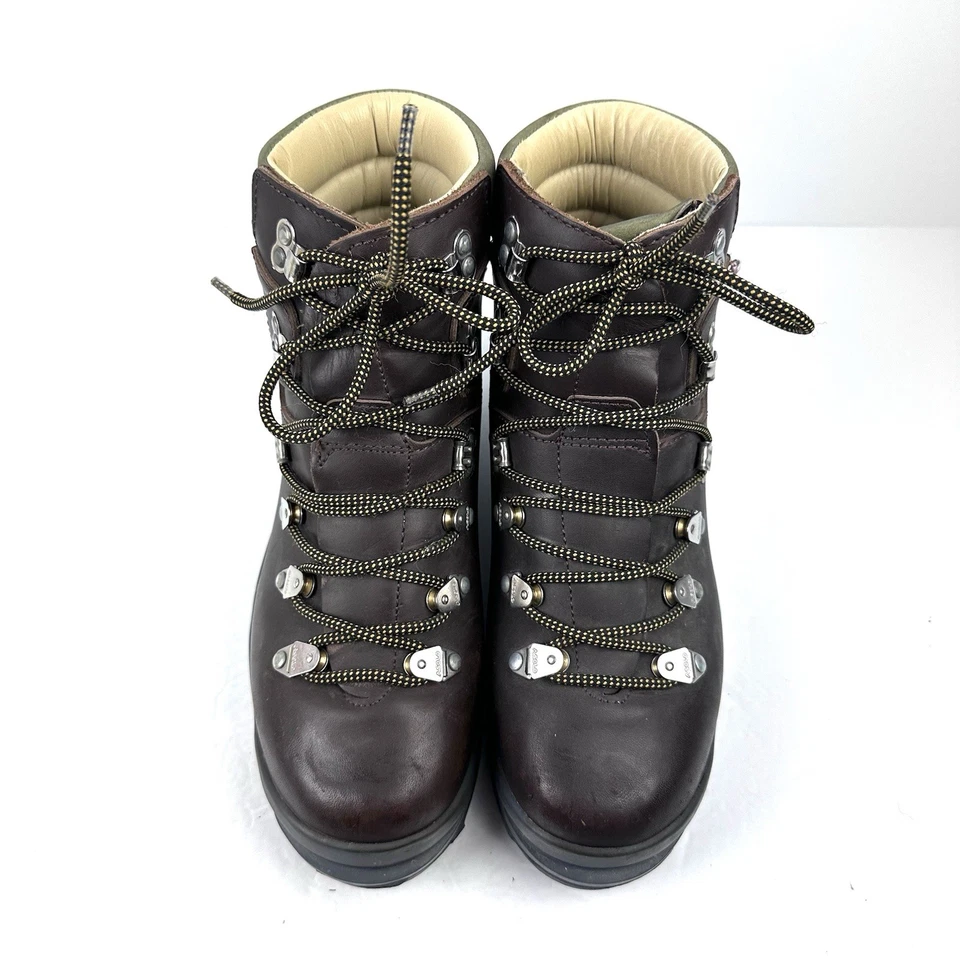 Botas de Senderismo Asolo De Colección Para Hombres 7 Mujeres 8.5 Cuero Marrón Con Cordones Resistente Foto 4 de 4