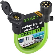 GEARit 7 Way Trailer Extension RV Cord Connector Dust Cover Heavy Duty 1-4-12ft