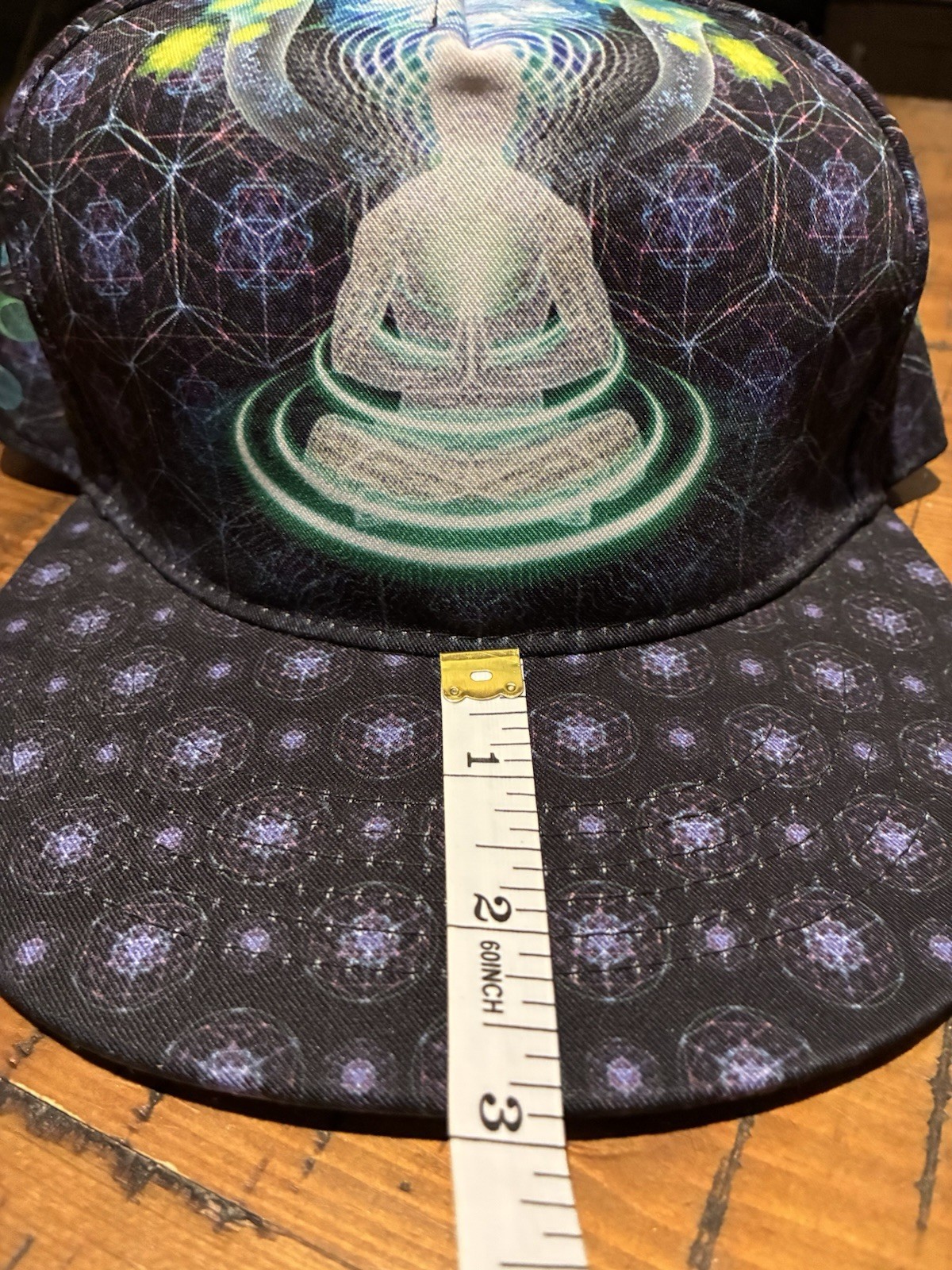 Psychedelic Themed SnapBack Hat Cap Featuring A M… - image 17