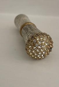 Vintage Lipstick Holder Revlon 587 Rhinestones Case Designed Vanity Tube 