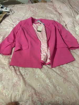 NWT Stitch Fix  Skies Are Blue Hot Bright Pink Size Large Blazer