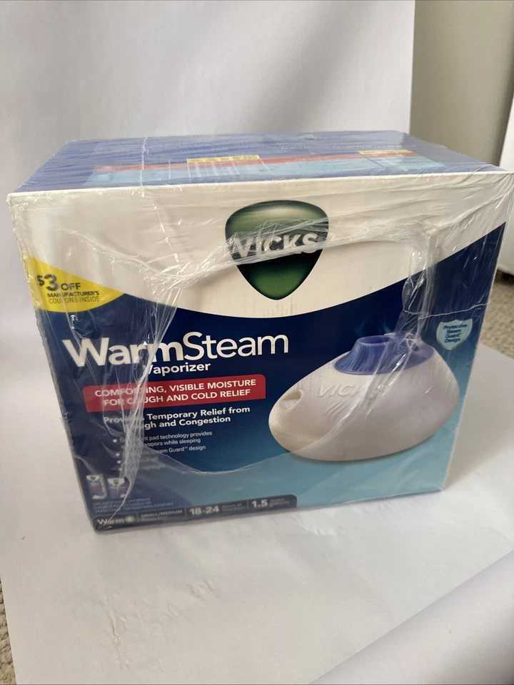 Vicks Warm Steam Vaporizer 1.5 Gallon Model V150SGNLV1 w/Sample Pad NIB - Image 2 of 3