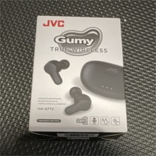 JVC Gumy True Wireless HA-A7T2 Bluetooth Earbuds Black Touch Control IPX4 Mic