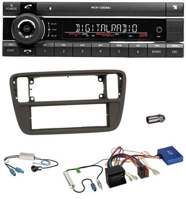 Kienzle Bluetooth CAN-Bus USB DAB Autoradio für VW Up 2012-2016 schwarz Diversit