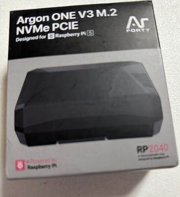 Argon ONE V3 M.2 NVMe PCIe Case For Raspberry Pi 5 With HDMI.New/Open Box