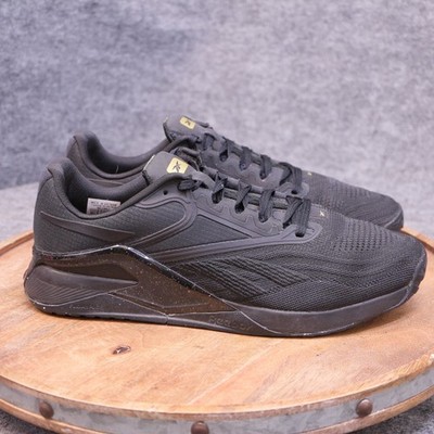 Reebok Nano X2 Mens Size 10 US Black Gold Training Crossfit Shoes Sneakers