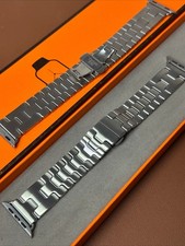 For Apple Watch Herm s Style Satin Grand H Band For Apple Watch Series 40-49mm